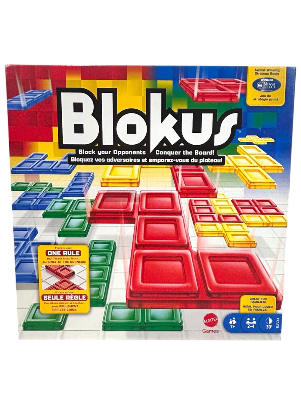 NEW Sealed Blokus Strategy Board Game Mattel Family Game Ages 7+ 2-4 Player